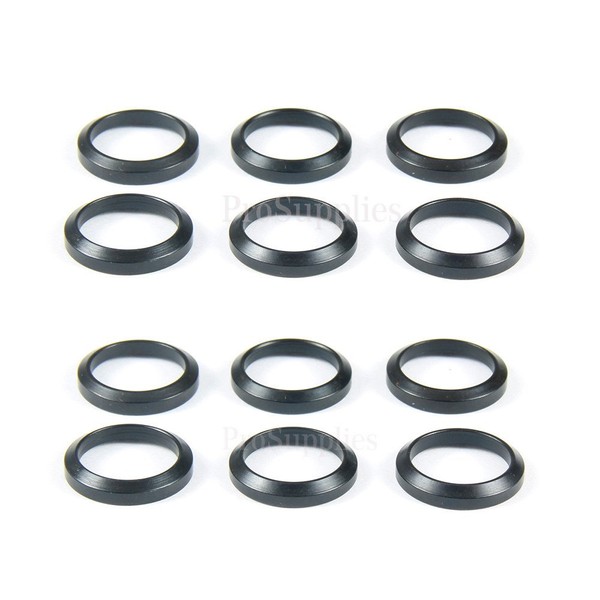 TACFUN 12 PCS Steel Crush Washers for 5/8" x24 Thread Muzzle Device Alignment Pack of 12