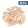 sourcing map 50 Pieces 6 mm Inner Diameter Copper Washers