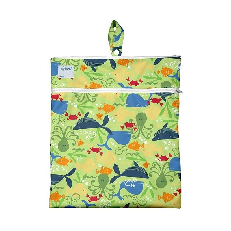 iplay Wet and Dry Travel Bag Swim Diaper Incontinence Zippered
