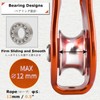 YAPJEB Micro Pulley 26kN Single Pulley Climbing Pulley Fixed Rope