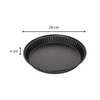 Zenker Quiche Mold Special Countries Ø28 cm in Black, Stainless