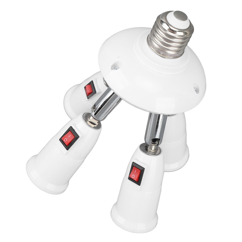 Light Splitter Socket 4 in 1 Bulb Splitter E26 E27