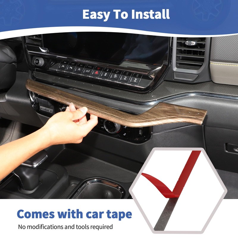 RT-TCZ for Silverado Dashboard Panel Trim Compatible with Chevy Silverado