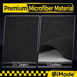 UNIMADE Microfiber Cleaning Cloth, 100 Pack Microfiber Towels for Cars Commercial Grade Work Rags Bulk Detailing Cloth for Automotive Bar Mechanic Restaurant Garage Housekeeping, 11.5"x 11.5", Black