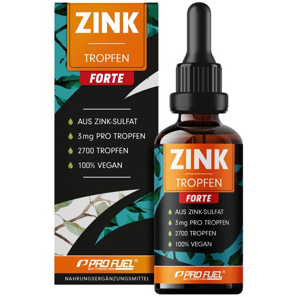 Zinc Drops Forte 100 ml - 2700 Drops Extra High
