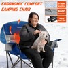 Oversized Extra Large Heated Padded Camping Chair up to 500lbs