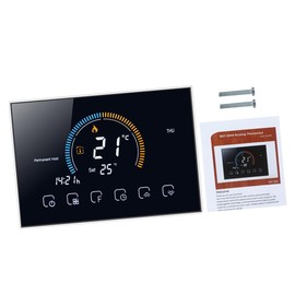 Gadpiparty 1 Set Smart Thermostat Intelligent Temperature Controller Cycle Programmable Heating System for and Energy Efficiency Durable and Material Manual and Programmable Modes