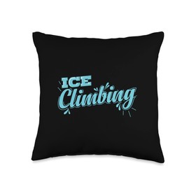 Ice Climbing Crampons Extreme Sports Throw Pillow