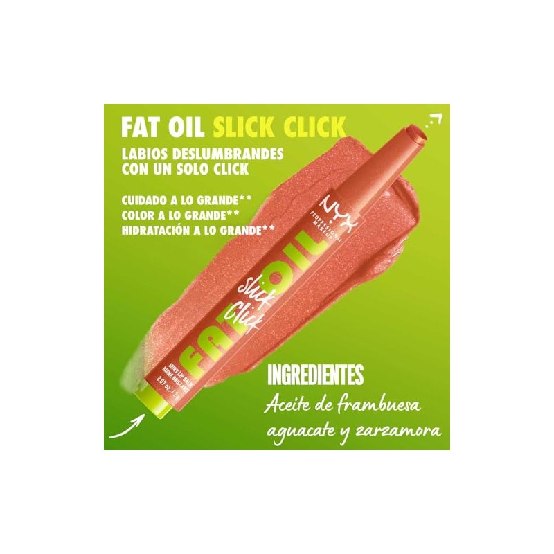NYX Professional Makeup, Fat Oil Slick Stick, Brillo de Labios,