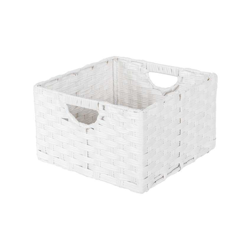 Seville Classics Premium Handwoven Portable Laundry Bin Basket with Carrying