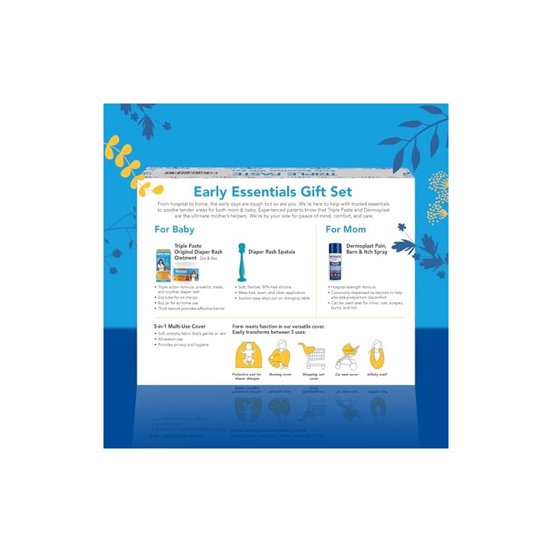 Triple Paste Mom & Baby Gift Set, New Baby Essentials,