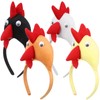SEWACC Chicken Headband, Pack of 4 Rooster Headband, Plush Toy