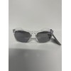 Foster Grant Polarized crystal transparent sunglasses with grey lenses. 100%
