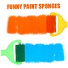 SEWACC 4pcs Paint Roller Set with Wide Handles Easy to