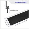 uxcell 2Pcs Door Brush Bottom Sweep H-Shape Aluminum Alloy Base