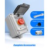 660V 10A Push Button Switch Box, Red Momentary Emergency Stop