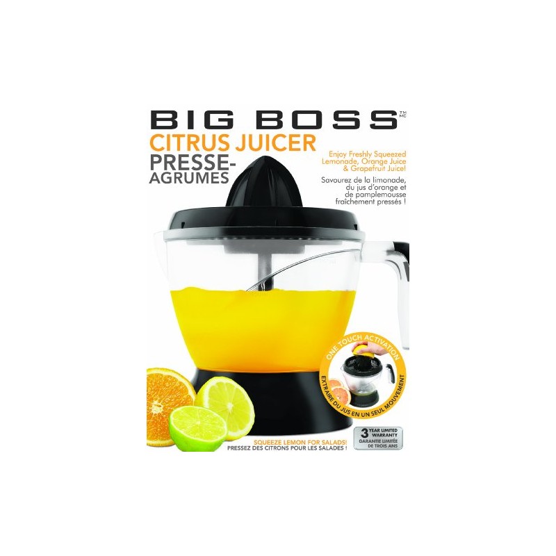 Big Boss 8962 Electric Citrus Juicer, Black