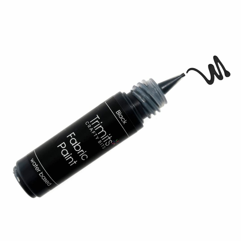 Trimits Fabric Paint Pen, Black, 20 ml (Pack of 1)