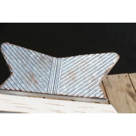 Shorely Yours WOOD TABLE , Decorative Patio Folding Fish Shape Table,  Deck Side Table FT-GS