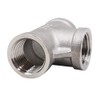 JoyTube 1/8" Female NPT Tee Adapter Cast Pipe Fitting Stainless