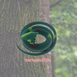 Realistic Snakes Model Toy,Plastic Snakes,Multicolor Fake Snake Pranks,Rubber Snakes,Fake Snakes,For Tricky Party Toy,4 Pieces,Kiuiom