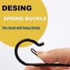 Aieve 10-Pack S Hooks with Safety Buckle, 3.5 inch Heavy