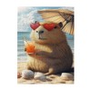 MA6GE8DE Beach Vacation Capybara Jigsaw Puzzles 500 PCS,Enjoy The Puzzle
