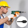 QWORK Keyless Drill Chuck Set, 4 Pieces 1/4, 1/8, 1/16