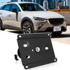 New No Drill Front Bumper License Plate Mount Bracket Holder