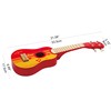 Hape Kid's Wooden Toy Ukulele, Red
