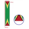 Guyana Table Runner,Guyanese Flag Tablecolth for Dining Home Decor