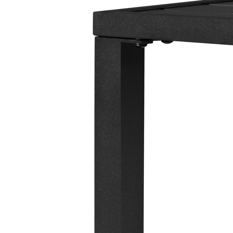 Yaheetech Outdoor Side Table, Small Metal Square Side Table, Easy