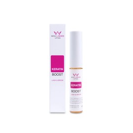 Miss Lashes Keratin Boost (5 ml) - Eyelash & Eyebrow Care with Collagen, Wheat & Silk Protein, Protects Against Eyelash Breakage, Repairs Eyelash Damage by Colouring, Lifting or Extensions - 5 ml