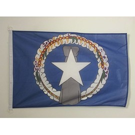 AZ FLAG Northern Mariana Islands Flag 2' x 3' for Outdoor - Northern Mariana Islander Flags 90 x 60 cm - Banner 2x3 ft Knitted Polyester with Rings