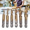 6Pcs Combination Drill Tap Bit 1/4in Hex Shank Spiral Tapping