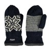 BRUCERIVER Mens Snowflake Knit Mittens with Warm Thinsulate Fleece Lining