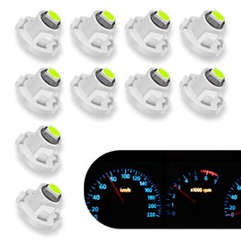 ijuicy 10 PCS T4 T4.2 Neo Wedge Dashboard Indicator Light Led Bulbs, 12V 150LM Instrument Panel Indicator Light Bulb Replacement, Suitable for Most Cars (Ice Blue)