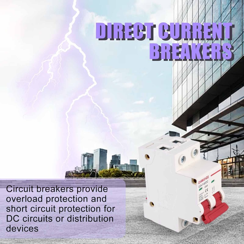 Pack of 2 DC Circuit Breakers, 1000 V DZ47-63Z-2P DC