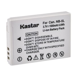 Kastar 3 Pack Battery and LCD Triple USB Charger Compatible with Canon NB-5L NB5L, NB-5LH NB5LH, 1135B001 Battery, CB-2LX CB-2LXE Charger, Digital IXUS 800 IS, Digital IXUS 850 IS, Digital IXUS 860 IS