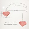 chihimoer Rear View Mirror Accessories Girly Car Decor Woman Pink