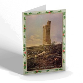 CHRISTMAS CARD - Vintage Yorkshire - Huddersfield. Castle Hill Tower (b)