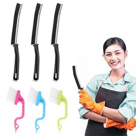 Hard Bristle Corner Cleaning Brush, 6 Pieces Joint Brush for Bathroom Scrubber with Hard Bristles, Joint Brush, Gap Cleaning Brush, Joint Cleaning Brush, Joint Brush Bathroom, 23 x 12 x 2 cm