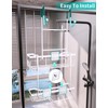 HapiRm Hanging Shower Caddy Over the Door with Soap Holder,