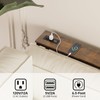 Aduanbang 5.9" Console Table with Outlet – Narrow Sofa Table,