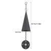3-Tone Wind Chimes with Compass Iron Triangle Decor for Indoor