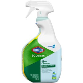 CloroxPro Clorox EcoClean Glass Cleaner Spray Bottle, 32 Fluid Ounces