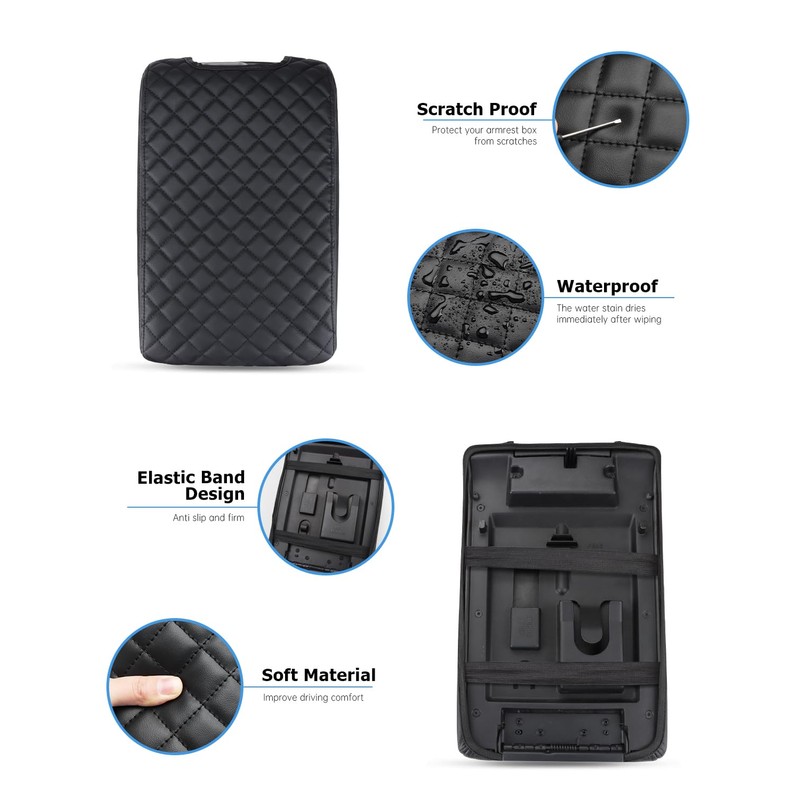INTGET Center Console Armrest Cover for Ford F150 Accessories 2009