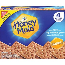 Honey Maid Graham Crackers, Honey Biscuits: 4 Boxes (14.4 oz)
