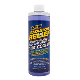 Design Engineering Radiator Relief Coolant Additive Engine Coolant for Cars, Trucks, RVs, Motorcycles & More Radiator Coolant Reduces Engine Temps Up to 30°F 16 oz.