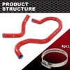 CRODESSIGN Upper Lower Radiator Coolant Hose Compatible with Chevy Silverado